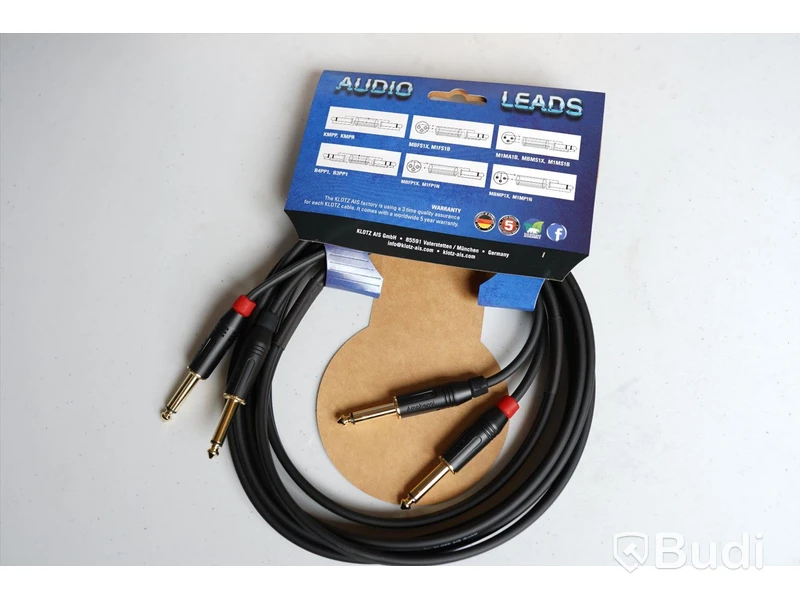 Keyboard Kabel 7st - Klotz Key Master Mono Patch 3m. Ny, Obruten förpackning.