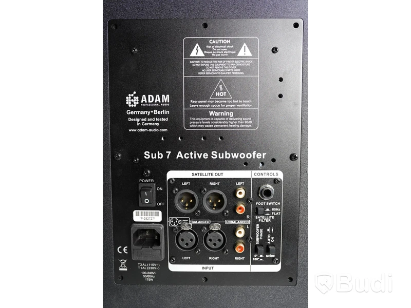 Högtalare 2st - Adam Sub7, M-Audio Studiophile Bx8. Troligen defekt.