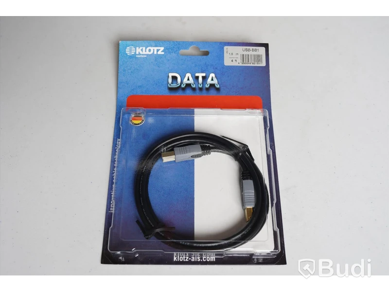 USB Kabel 7st - Klotz USB 2.0 1,5m. Ny, Obruten förpackning.