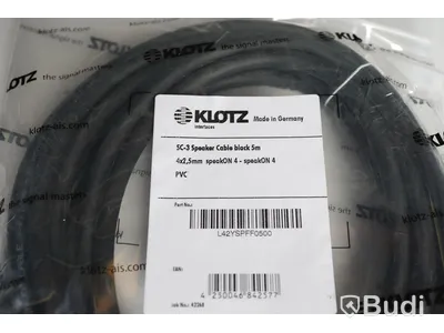 SpeakON Kabel 4st - Klotz SC-3 Speaker Cable 5m. Ny, Obruten förpackning.
