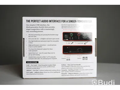 Ljudkort - Focusrite Scarlett Solo. Ny, Obruten förpackning.
