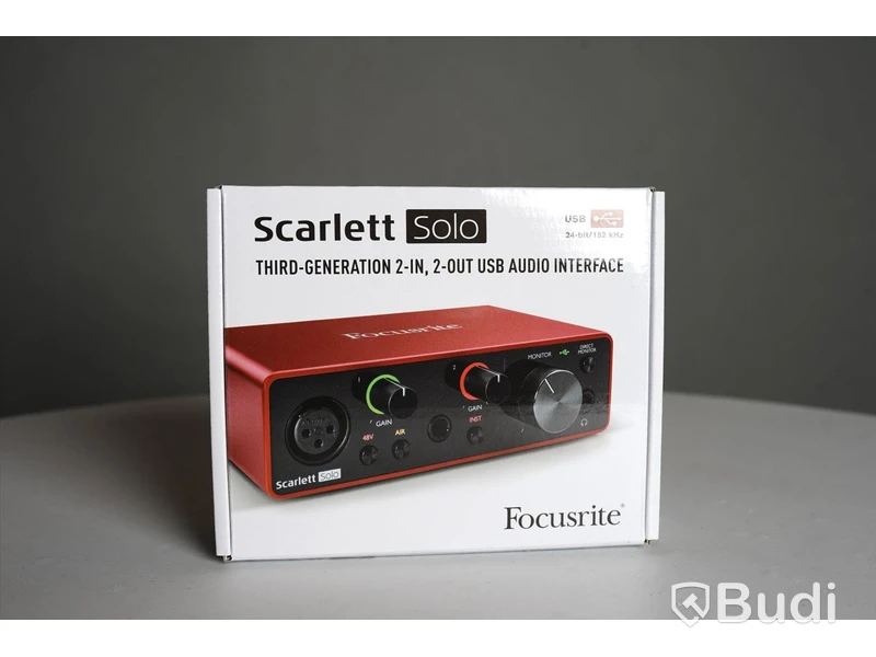 Ljudkort - Focusrite Scarlett Solo. Ny, Obruten förpackning.