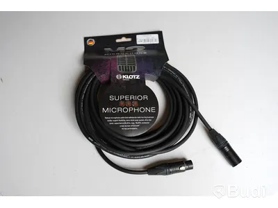 Mikrofonkabel 10st - Klotz M2 10m. Ny, Obruten förpackning.