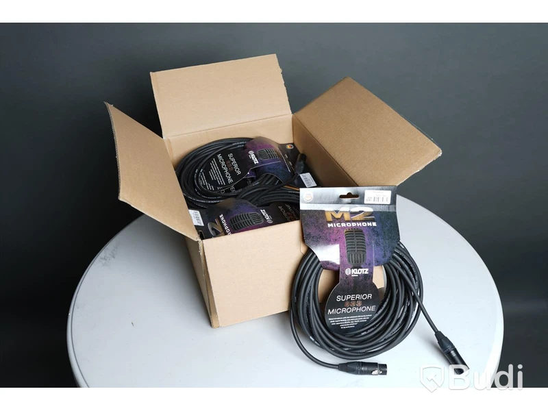 Mikrofonkabel 10st - Klotz M2 10m. Ny, Obruten förpackning.
