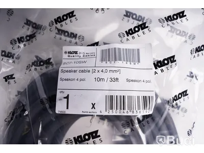 SpeakON Kabel 3st - Klotz SC7-10SW 10m. Ny, Obruten förpackning.