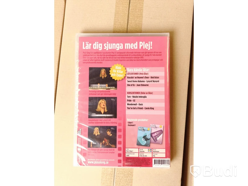Pall med DVD - Plej! Sång 1. Ny, Obruten förpackning.