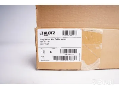 Mikrofonkabel 10st - Klotz Greyhound 5m. Ny, Obruten förpackning.