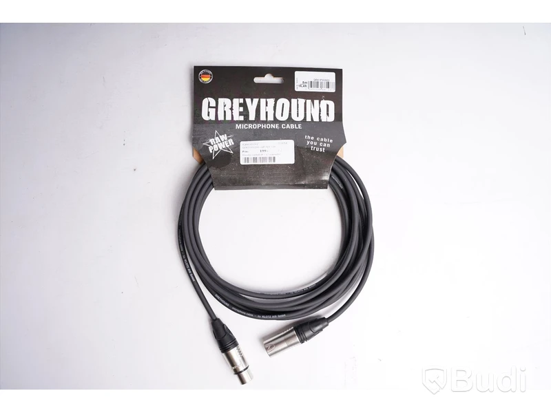 Mikrofonkabel 10st - Klotz Greyhound 5m. Ny, Obruten förpackning.