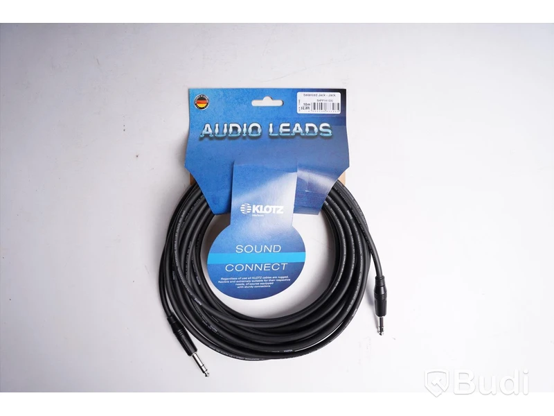 STEREO JACK AUDIOKABEL 10st - Klotz B4PP1A1000 10m. Ny, Obruten förpackning.
