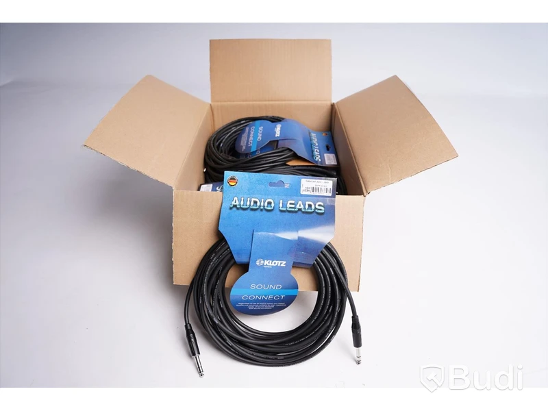 STEREO JACK AUDIOKABEL 10st - Klotz B4PP1A1000 10m. Ny, Obruten förpackning.