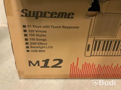 Keyboard Supreme M12 49 fullstora anslagskänsliga tangenter, USB MIDI m.m.