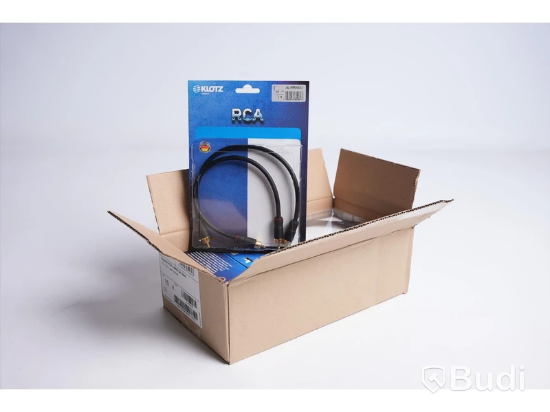 RCA-kabel 10st - Klotz Audio RCA AL-RR0030, 0,3 m. Ny, Obruten förpackning.