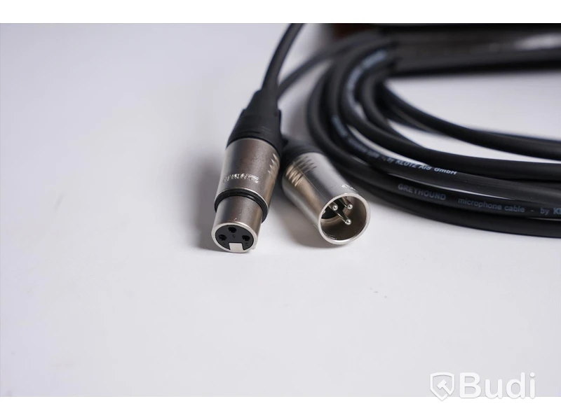 XLR-kabel 10st - Klotz Greyhound Mic Cable bk 5m, GRK1FM0500. Ny, Obruten förpackning.