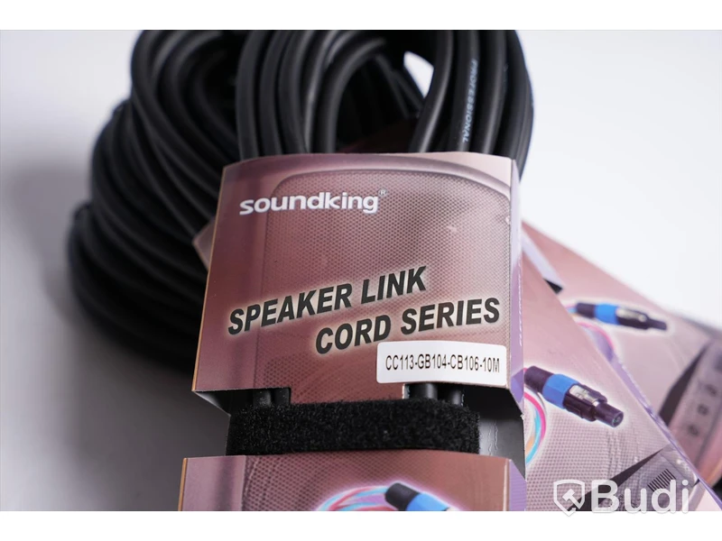 Högtalarkabel 4st - Klotz Speaker Link Cord Series CC113-GB104-CB106, 10m. Ny, Obruten förpackning.