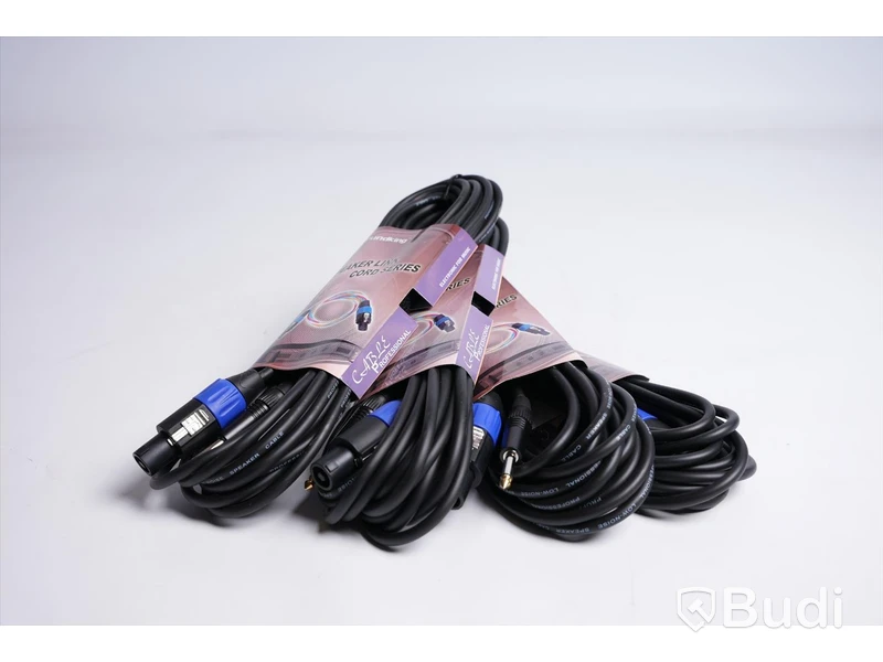 Högtalarkabel 4st - Klotz Speaker Link Cord Series CC113-GB104-CB106, 10m. Ny, Obruten förpackning.