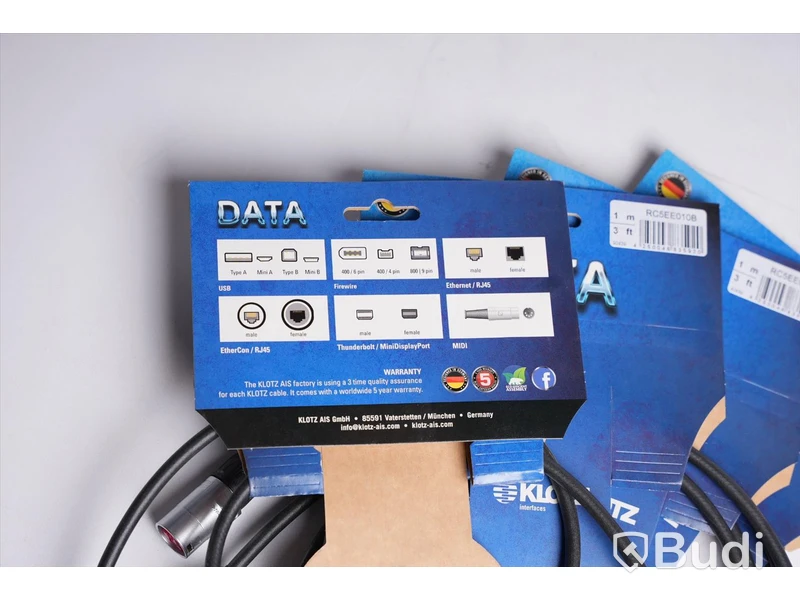 EtherConkabel 4st - Klotz Data RC5EE010B, 1 m. Ny, Obruten förpackning.