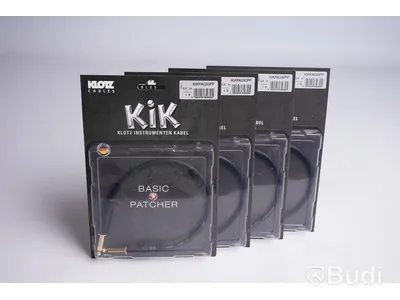 Patchkabel 4st - Klotz KiK, KIKPA030PP, 0,3m. Ny, Obruten förpackning.