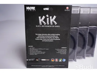 Patchkabel 4st - Klotz KiK, KIKPA030PP, 0,3m. Ny, Obruten förpackning.