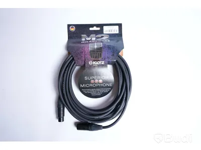 Mikrofonkabel 10st - Klotz M2 10m. Ny, Obruten förpackning.