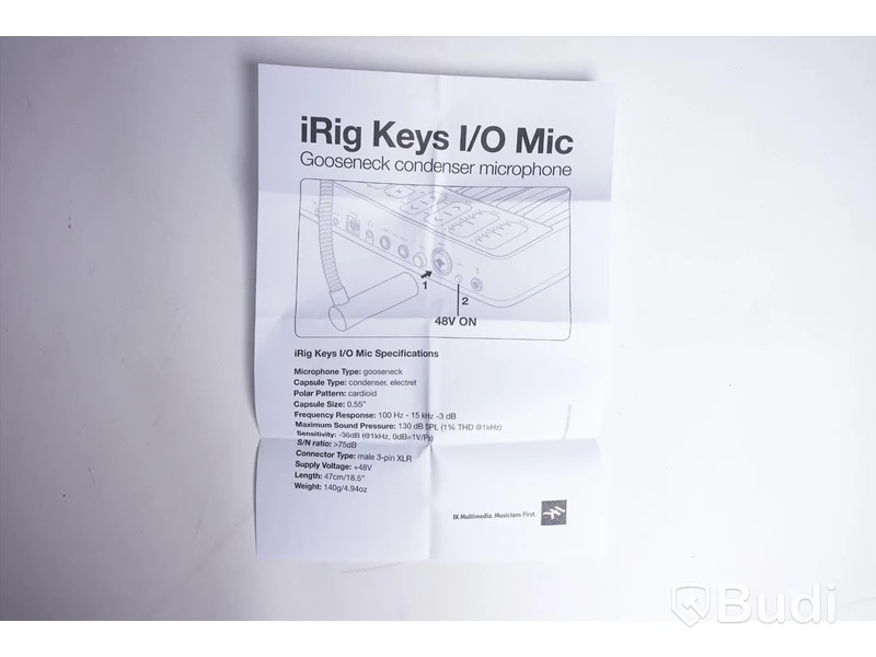 Mikrofon - iRig Keys I/O Mic. Ny.