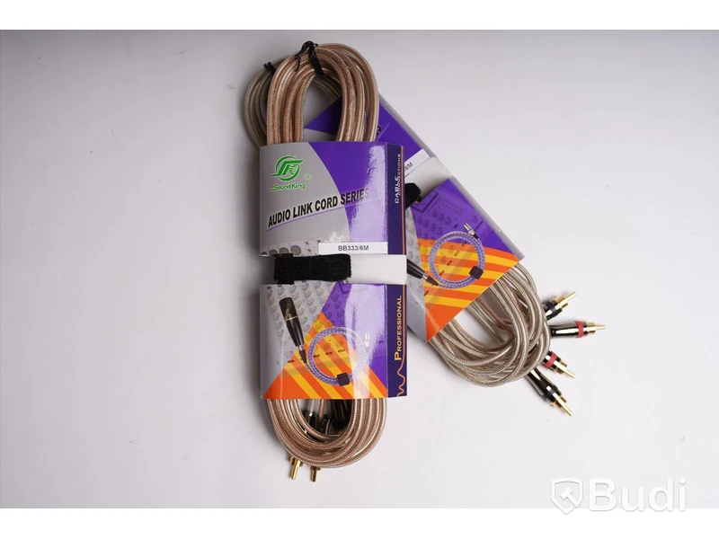 RCA-kabel 2st - Audio Link Cord Series BB333, 6m. Ny, Obruten förpackning.