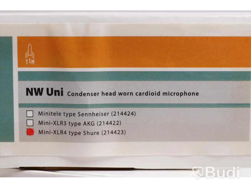 Mikrofon 3st - TSM NW Uni Mini XLR type Shure. Ny, Obruten förpackning.