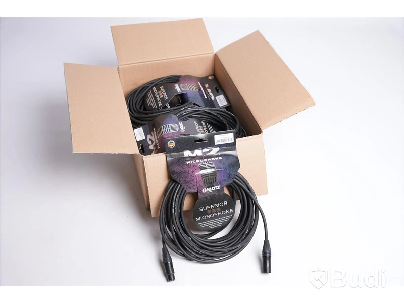 Mikrofonkabel 10st - Klotz M2 10m. Ny, Obruten förpackning.