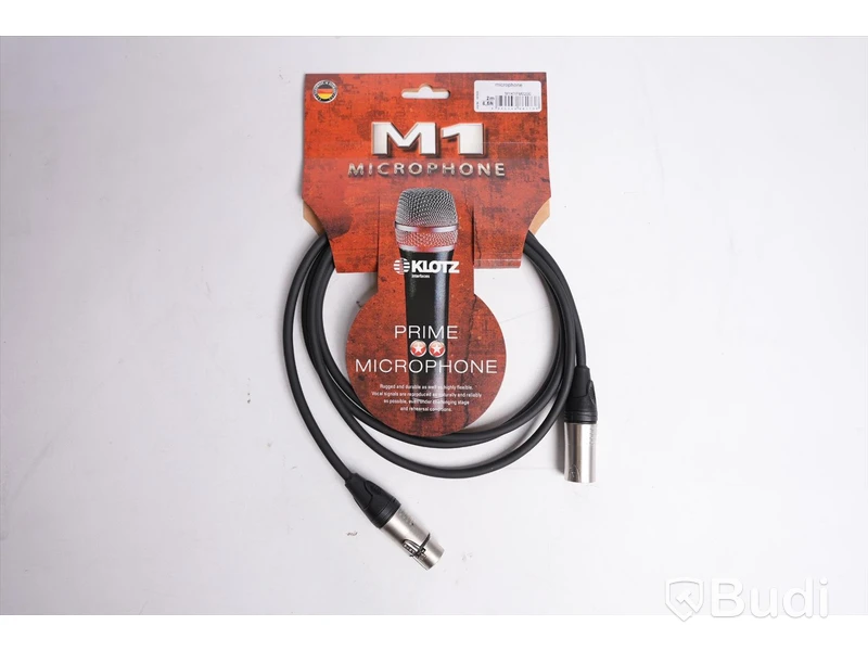 Mikrofonkabel 10st - Klotz M1 2m. Ny, Obruten förpackning.