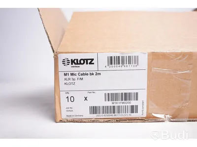 Mikrofonkabel 10st - Klotz M1 2m. Ny, Obruten förpackning.