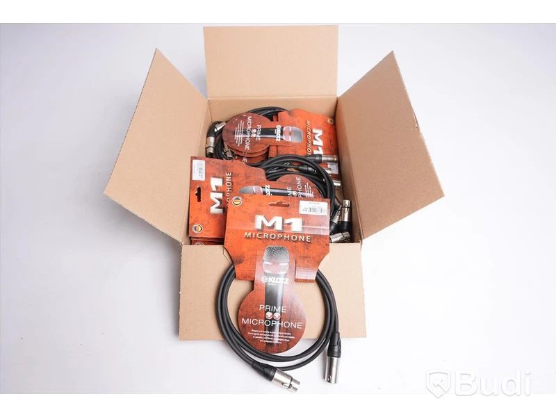 Mikrofonkabel 10st - Klotz M1 2m. Ny, Obruten förpackning.