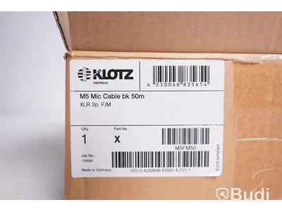 Mikrofonkabel - Klotz M5 50m. Ny, Obruten förpackning.