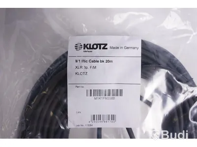 Mikrofonkabel 3st - Klotz M1 20m. Ny, Obruten förpackning.