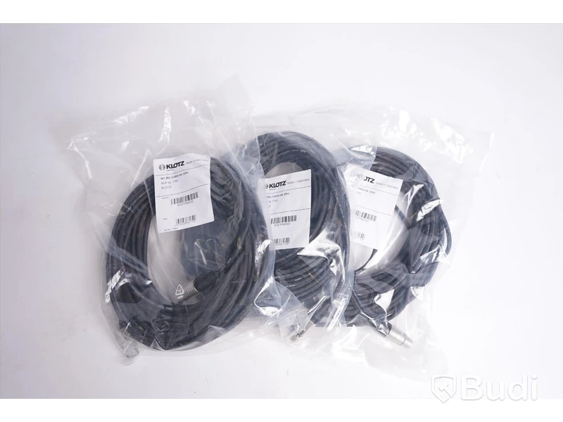 Mikrofonkabel 3st - Klotz M1 20m. Ny, Obruten förpackning.