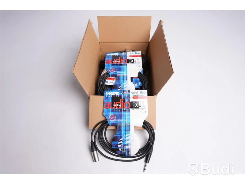 Mikrofonkabel 10st - Klotz M-Basic 3m. Ny, Obruten förpackning.
