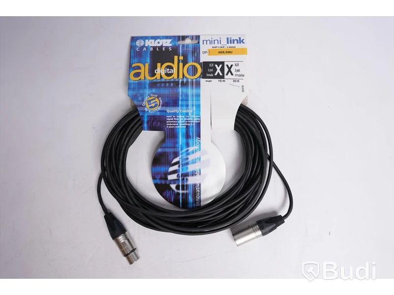 Digital Kabel 10st - Klotz DP1XF-1000 10m. Ny, Obruten förpackning.
