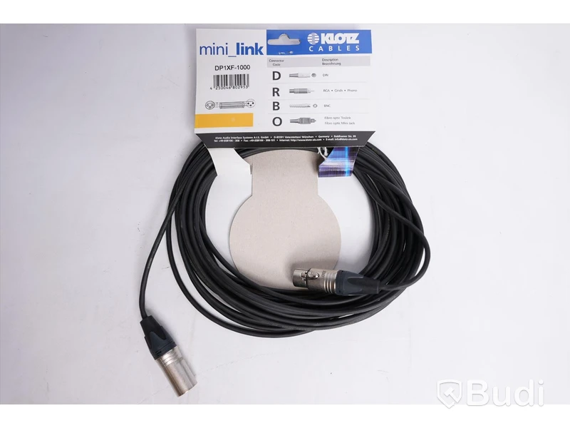 Digital Kabel 10st - Klotz DP1XF-1000 10m. Ny, Obruten förpackning.