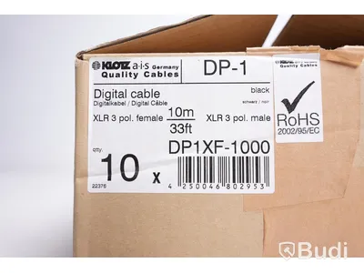Digital Kabel 10st - Klotz DP1XF-1000 10m. Ny, Obruten förpackning.