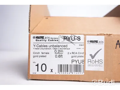 Y-Kabel 10st - Klotz PYU-8 20cm. Ny, Obruten förpackning.