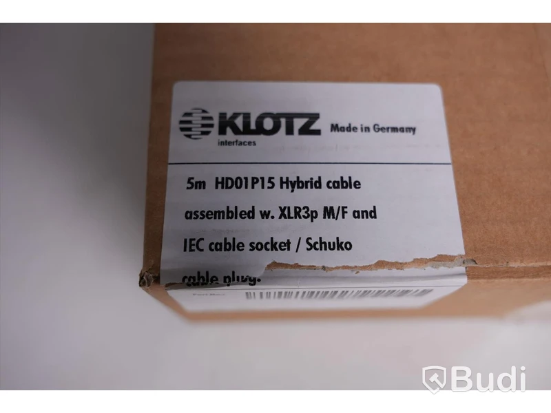 Hybridkabel - Klotz HD01P15 5m. Ny, Obruten förpackning.