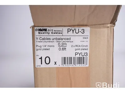 Y-Kabel 10st - Klotz PYU-3 20cm. Ny, Obruten förpackning.