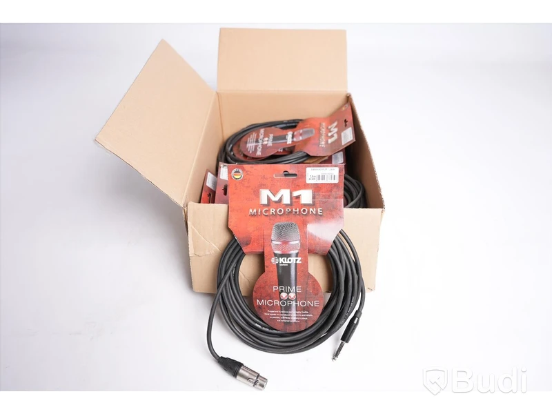Mikrofonkabel 8st - Klotz M1 7,5m. Ny, Obruten förpackning.