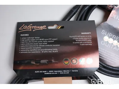 Telekabel 2st - Klotz La Grange 3m, LAGPP0300. Ny, Obruten förpackning.