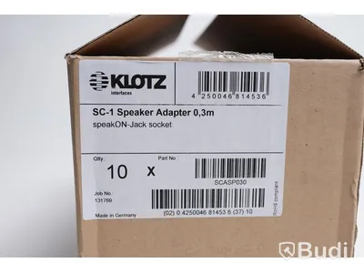 Högtalarkabel 10st - Klotz SC-1 Speaker Adapter SCASP030, 0,3m. Ny, Obruten förpackning.