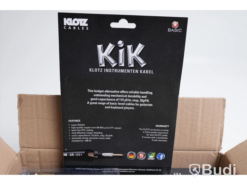 Patchkabel 10st - Klotz Patch Cable KIKPA060PP, 0,6m. Ny, Obruten förpackning.