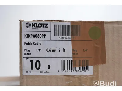 Patchkabel 10st - Klotz Patch Cable KIKPA060PP, 0,6m. Ny, Obruten förpackning.