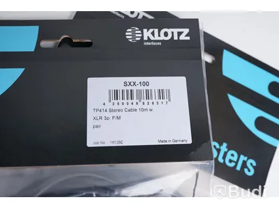 XLR-stereokabel - Klotz SXX-100, 10m. Ny, Obruten förpackning.