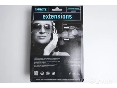 Telekabel förlängning 2st - Klotz Headphone Extension BEX4-0600, 6M. Ny, Obruten förpackning.