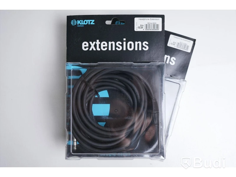 Telekabel förlängning 2st - Klotz Headphone Extension BEX4-0600, 6M. Ny, Obruten förpackning.