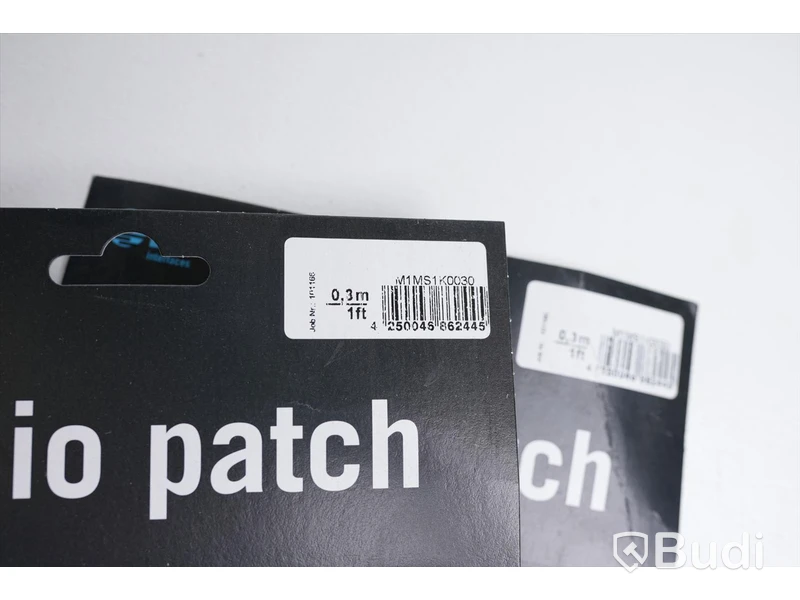 Mikrofonkabel 2st - Klotz Audio Patch 0,3m, M1MS1K0030. Ny, Obruten förpackning.
