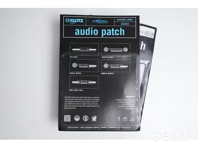 Mikrofonkabel 2st - Klotz Audio Patch 0,3m, M1MS1K0030. Ny, Obruten förpackning.